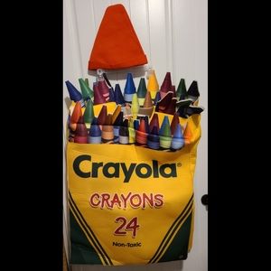 Crayola crayons box adult costume